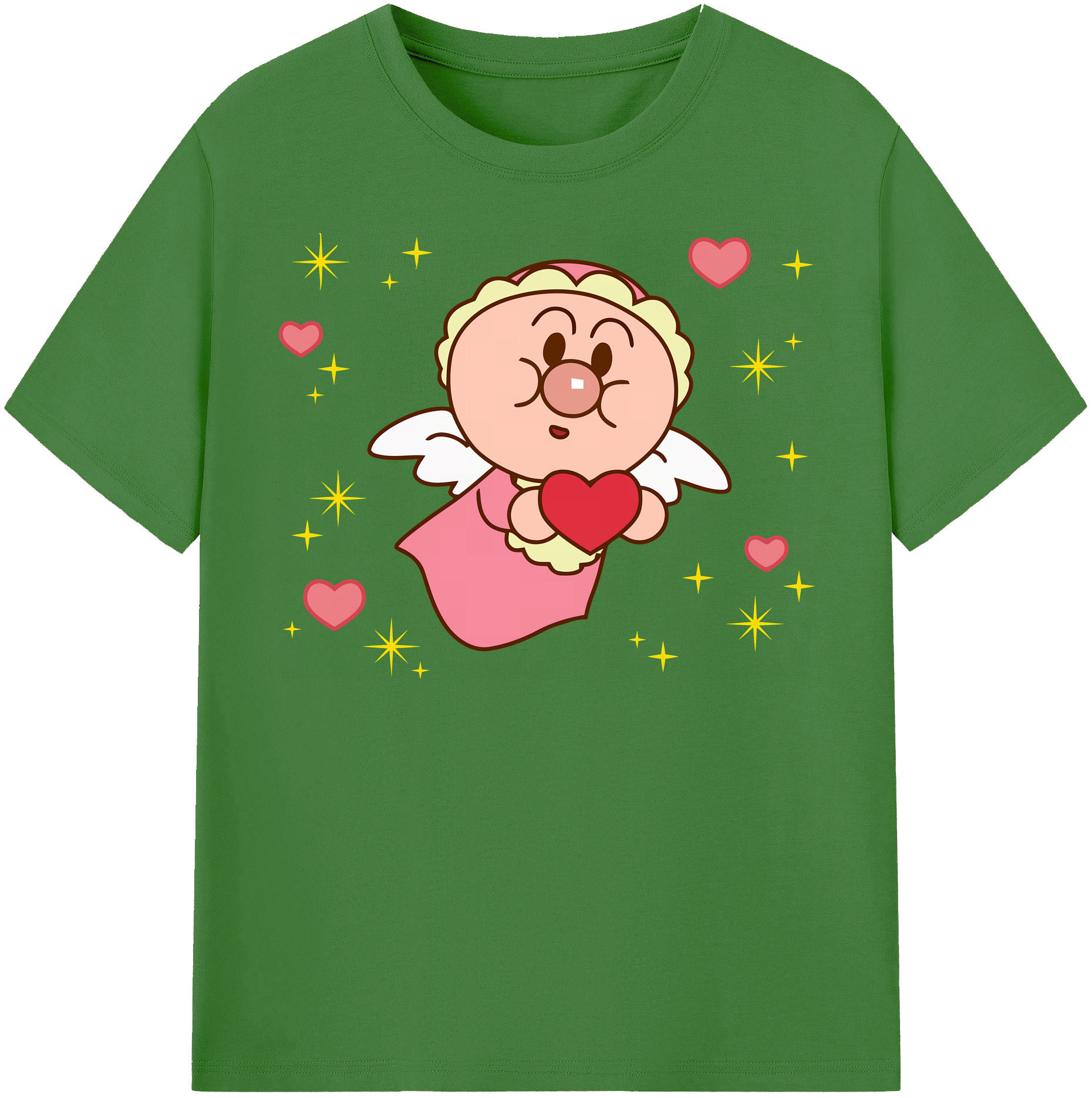 （画像用） アンパンマン Anpanman レディースカジュアルプリントTシャツ（綿100％）